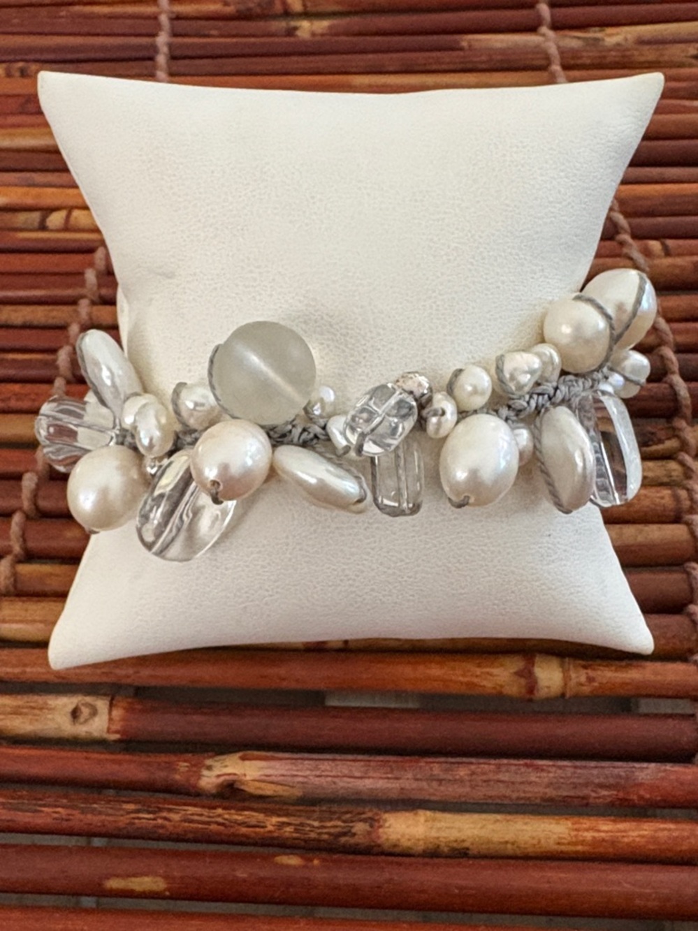 Silpada Effervescence Bracelet Pearl Quartz